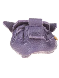 Skórzane buty w kolorze fioletowym do raczkowania