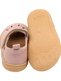 Skórzane buty w kolorze jasnoróżowym do chodzenia na boso