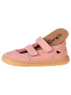 Skórzane buty w kolorze jasnoróżowym do chodzenia na boso