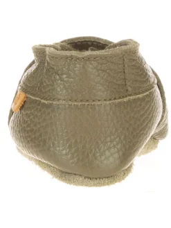 Skórzane buty w kolorze khaki do raczkowania