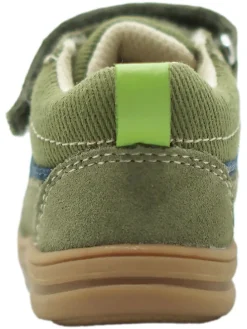 Skórzane buty w kolorze khaki do nauki chodzenia