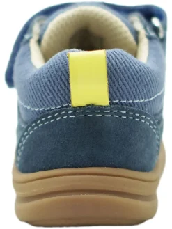 Skórzane buty w kolorze niebieskim do nauki chodzenia