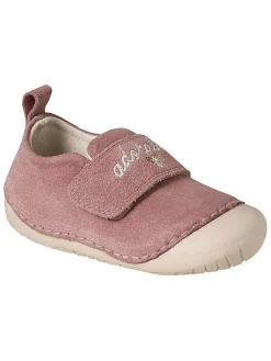 Skórzane buty w kolorze różowym do nauki chodzenia