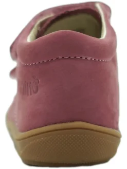 Skórzane buty w kolorze różowym do nauki chodzenia