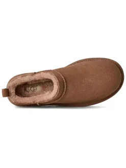 Skórzane kapcie "Classic Micro" w kolorze jasnobrązowym