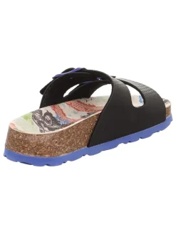 Skórzane klapki w kolorze czarnym