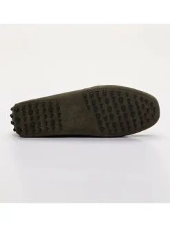 Skórzane mokasyny "Dalton" w kolorze khaki