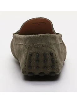 Skórzane mokasyny "Dalton" w kolorze khaki
