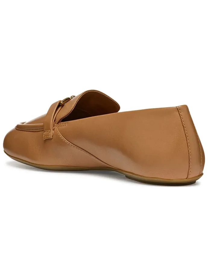 Skórzane slippersy "Palmaria" w kolorze jasnobrązowym