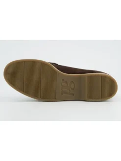 Skórzane slippersy w kolorze brązowym
