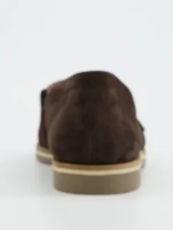 Skórzane slippersy w kolorze brązowym