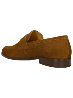 Skórzane slippersy w kolorze brązowym
