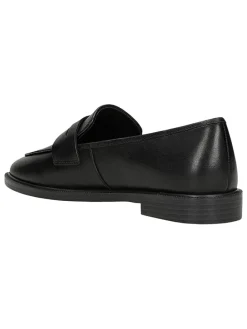 Skórzane slippersy w kolorze czarnym