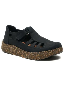 Skórzane slippersy w kolorze czarnym