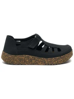 Skórzane slippersy w kolorze czarnym