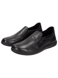 Skórzane slippersy w kolorze czarnym