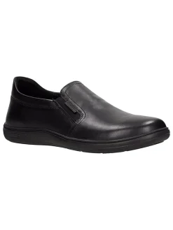 Skórzane slippersy w kolorze czarnym