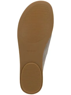 Skórzane slippersy w kolorze szarobrązowym