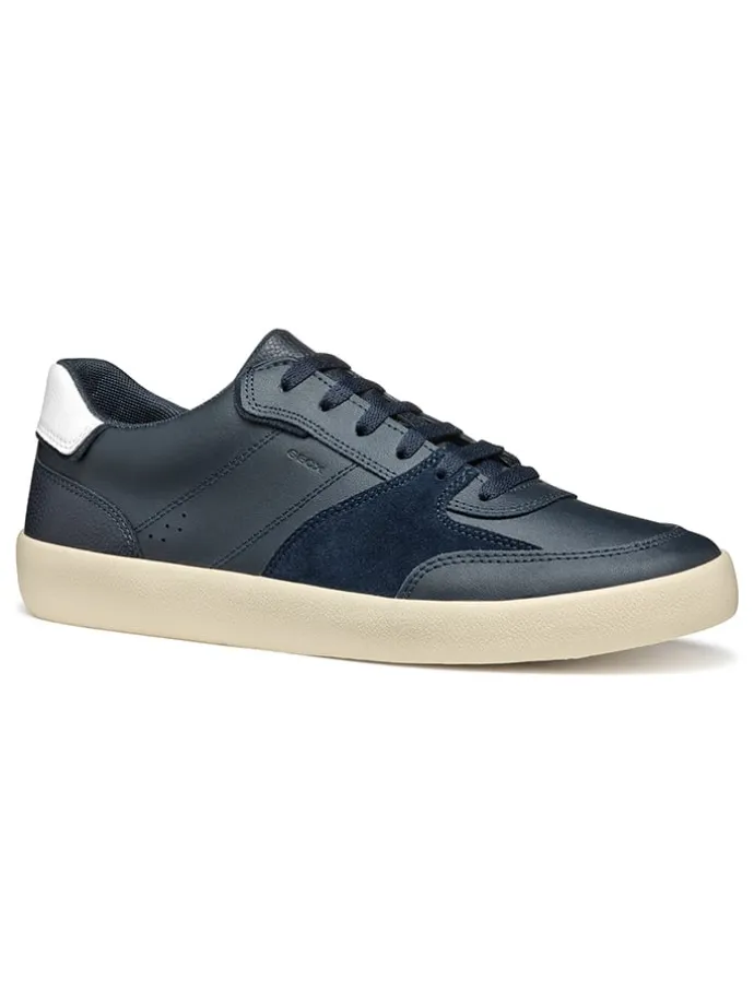 Skórzane sneakersy "Affile" w kolorze granatowym