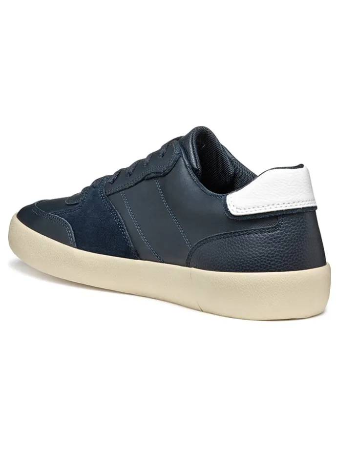 Skórzane sneakersy "Affile" w kolorze granatowym