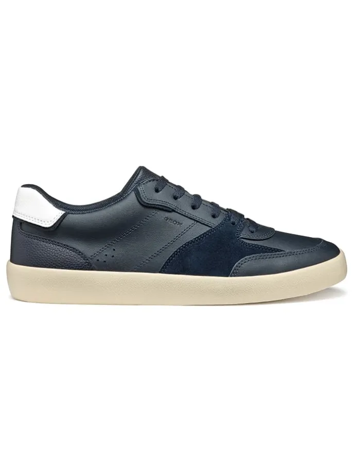 Skórzane sneakersy "Affile" w kolorze granatowym