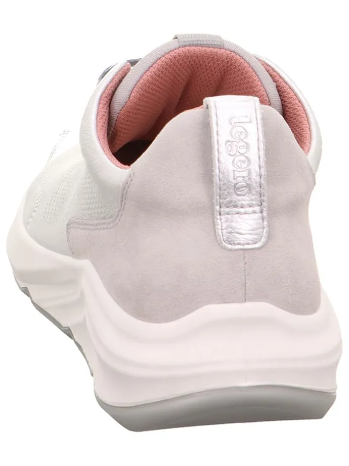 Skórzane sneakersy "Bliss" w kolorze srebrnym