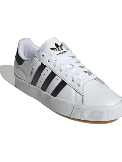 Skórzane sneakersy "Campus" w kolorze biało-czarnym