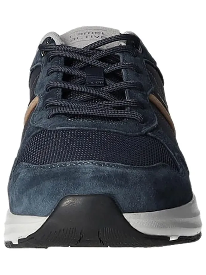 Skórzane sneakersy "Connect" w kolorze granatowym