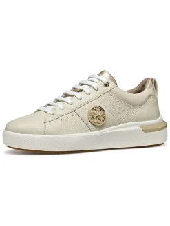 Skórzane sneakersy "Dalyla" w kolorze kremowym