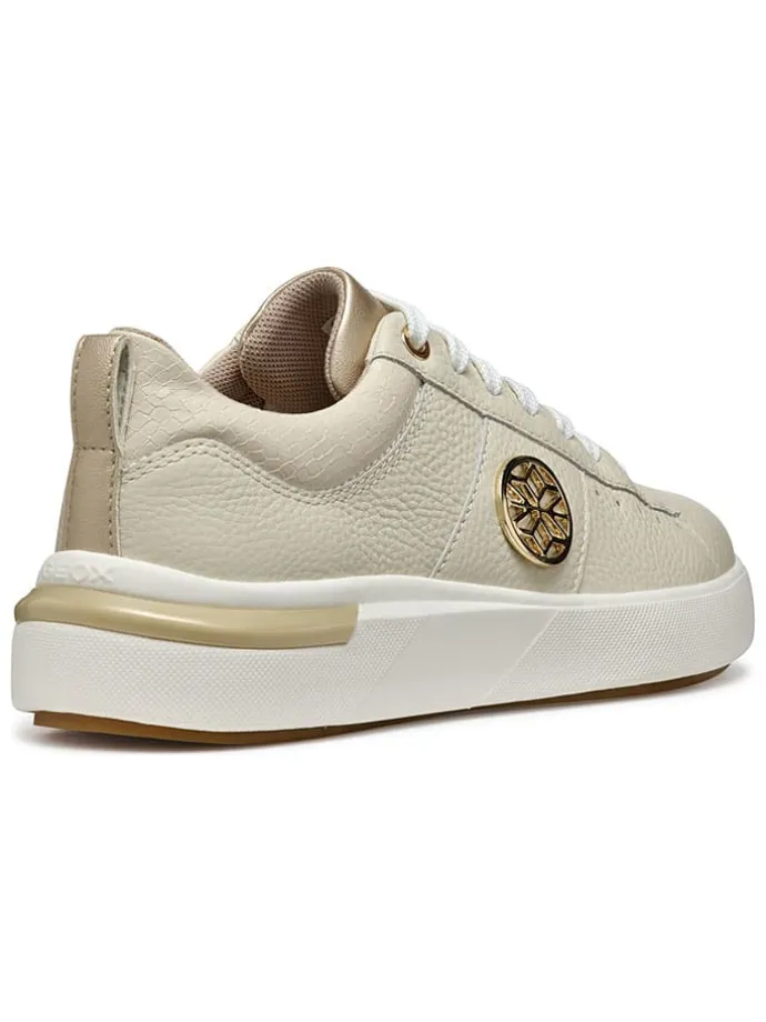 Skórzane sneakersy "Dalyla" w kolorze kremowym