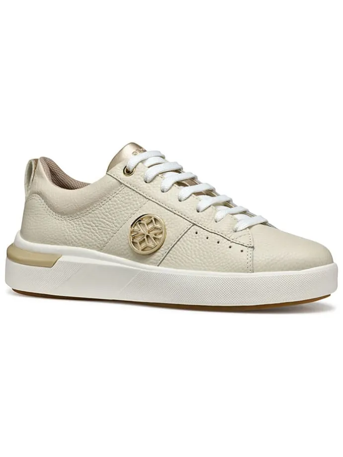 Skórzane sneakersy "Dalyla" w kolorze kremowym
