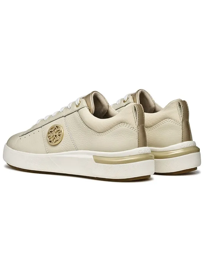 Skórzane sneakersy "Dalyla" w kolorze kremowym