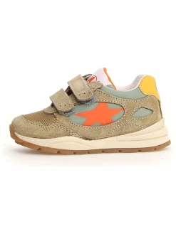 Skórzane sneakersy "Daudi" w kolorze jasnobrązowym
