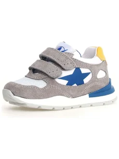 Skórzane sneakersy "Daudi" w kolorze szarym
