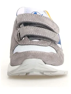 Skórzane sneakersy "Daudi" w kolorze szarym