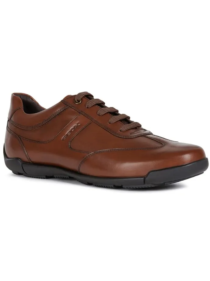 Skórzane sneakersy "Edgware" w kolorze brązowym