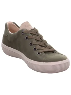Skórzane sneakersy "Fresh" w kolorze khaki