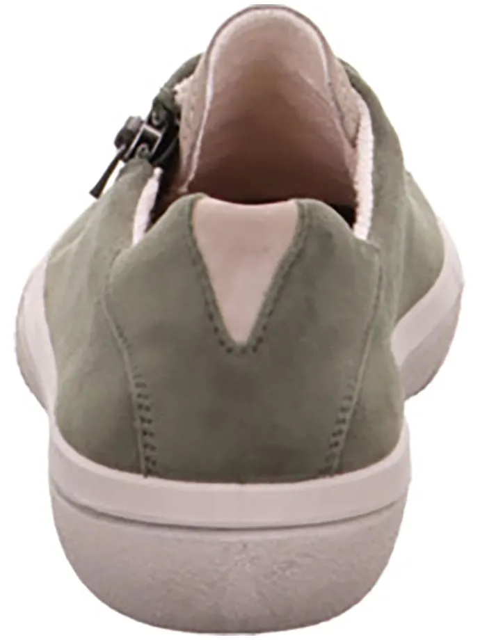 Skórzane sneakersy "Fresh" w kolorze khaki