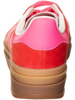 Skórzane sneakersy "Gazelle Bold" w kolorze czerwonym