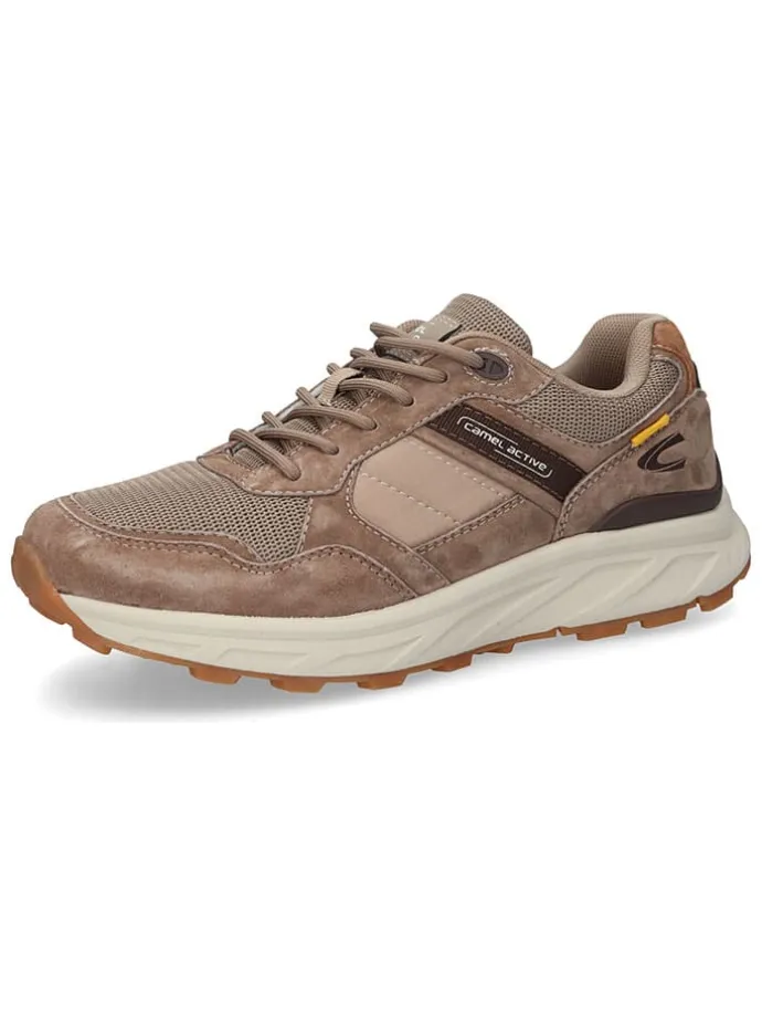Skórzane sneakersy "George" w kolorze szarobrązowym