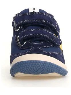 Skórzane sneakersy "Go" w kolorze granatowym