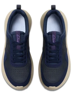 Skórzane sneakersy "Lt360" w kolorze granatowym