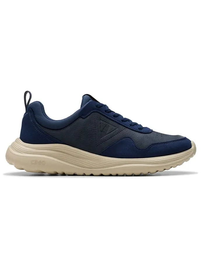 Skórzane sneakersy "Lt360" w kolorze granatowym