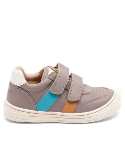 Skórzane sneakersy "Peter" w kolorze szarym