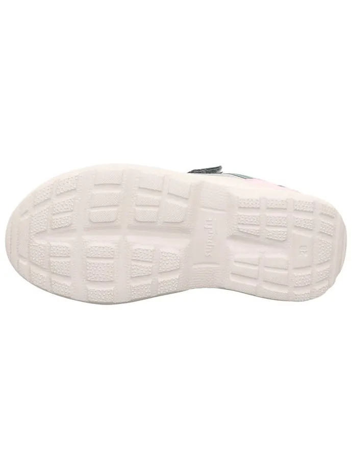 Skórzane sneakersy "Rush" w kolorze jasnoróżowo-zielonym