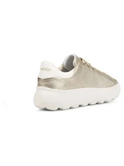 Skórzane sneakersy "Spherica EC4.1" w kolorze złotym