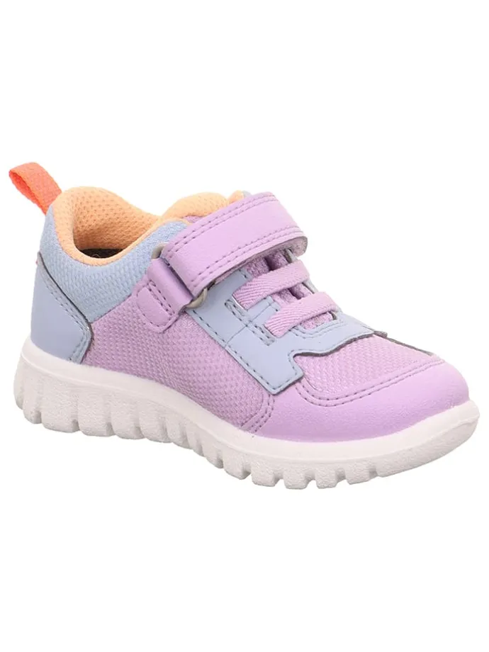 Skórzane sneakersy "Sport 7" w kolorze fioletowo-błękitnym