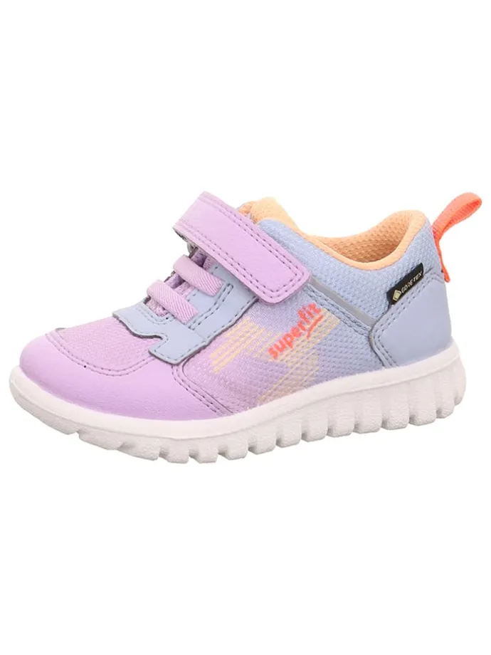 Skórzane sneakersy "Sport 7" w kolorze fioletowo-błękitnym