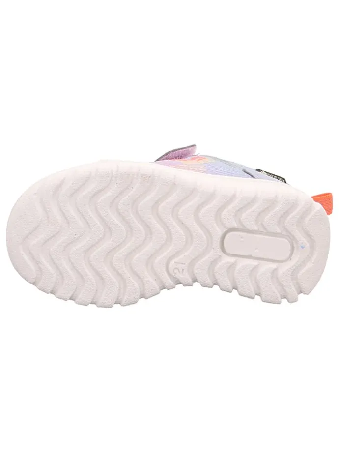 Skórzane sneakersy "Sport 7" w kolorze fioletowo-błękitnym