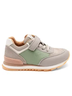 Skórzane sneakersy "Walde" w kolorze szaro-zielonym